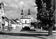 Březnice - náměstí, kostel sv Františka a Ignáce [1968]