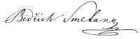 podpis Bedicha Smetany