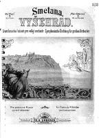 M vlast: . 1 - Vyehrad (tituln strnka vydn ve skladatelov prav pro tyrun klavr, Fr. A. Urbnek)