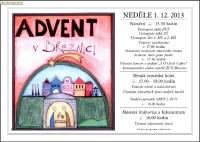 plakát adventu v Březnici