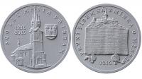 stříbrné pamětní medaile - vydané u příležitosti 800 let města Příbram